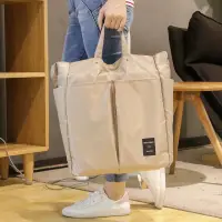 在飛比找momo購物網優惠-【E.City】韓版大容量防潑水休閒拉桿購物包