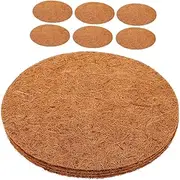 Mipcase 10pcs Birdcage Mat Garden Brown Coconut Liner Natural Nesting Pads Thicken Pigeon Nest Mat Useful Pigeon Egg Mats Pigeon Breeding Mat Pigeon Eggs Mats Light Brown Coconut Palm Silk