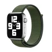 Nylon Woven Sport Loop Band For Apple Watch Olive
