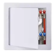 Plastic Access Panel 8x8 Inch for Drywall Ceiling, Hinged Removable Wall Door