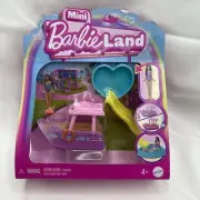 Barbie Mini BarbieLand Vehicle & Doll Sets -NEW, Boat Slide Pool - Age 4+