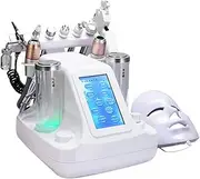 Beauty Instrument for Face Hydro Oxygen Jet Micro Bubbles Sprayer Multifunction Skin Cleansing Hydro Dermabrasion Hydra Facial Massage Machine for Spa Beauty Salon,6 in 1