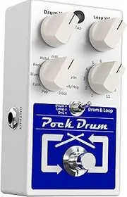summina Drum & Loop Guitar Effect Pedal 3 Modes 11 Drum Styles 11 Rhythm Types Built-in Looper Max. 20min Recording Unlimited Dub Tracks Tap Tempo