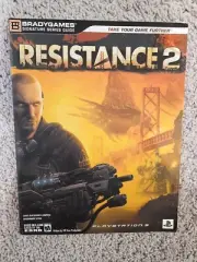 Resistance 2 Brady Games Signature Strategy Guide Book With Poster Fold Out PS3