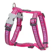 Dog Harness by Red Dingo Bone Reflective 4676 Cm Fuchsia