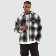 [Nena and Pasadena] Rugged Relaxed Jacket Black/White Check