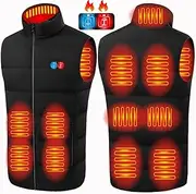 [Y.A. LOTUS] Heated Vest, Heated Gilet USB Rechargeable, Perfect for Men and Women, Ideal Body Warmer Jacket - (Excluded Power Pack)