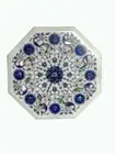12" Marble Side end Table Top Inlay Pietradura art semi precious stones work