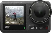 DJI Osmo Action 4 Standard Combo - 4K/120fps Waterproof Action Camera with a 1/1.3-Inch Sensor, Stunning Low-Light Imaging, 10-bit & D-Log M Color Performance, Long-Lasting 160 Mins, Outdoor Camera