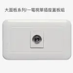 中一大面板系列電視插座JY-4761中端/JY-4762末端