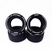Custom 4 pcs MOC Printing tires W14 4410 for Lego 42171 F1 1:8 racer, V3-White