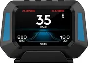 Multi-Functions Trip Computer P21 HUD Car Gauge, OBDⅡ Diagnostic and Slope Meter Speedometer Driving Computer Overspeed Alarm for All Vehicles