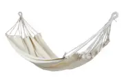 Cream Double Hanging Hammock Swinging Bed Camping Beach Garden Patio Verano