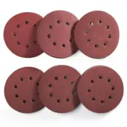 120PCS 5 inch 8 Hole Hook and Loop Round Sandpaper Discs Sanding Sheets Sander