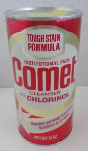 Vintage Comet Cleanser 14oz Red Can Unused New Old Stock~Display~Prop~No BarCode