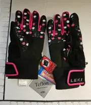 LEKI SZ 10.5 GLOVES. SPACE INVADERS THEME CLICK IN SYSTEM. NEW/TAGS. SEE DESC.