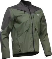 Thor Terrain S25, textile jacket waterproof , color: Dark Green/Dark Grey , size: 3XL