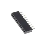 5X DS1065-01-1*10S8BV socket pin female PIN: 10 straight 1.27mm THT 1x10 1A 30