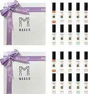 [Maagik] 10/20/30-Piece Perfumes For Women Samples Set, Spray Perfume Sampler for Women High End Designer Fragrance Samples Miniatures Travel Set Gift(10 scents). (White Gift Box Set 20 Pieces)