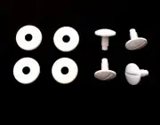 Polaris 180 280 4 Wheel Screws, 4 Washers Pool Cleaner Replacement Parts C55 C64