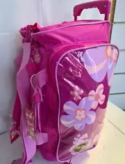 ~ Barbie - OVERNIGHT TROLLEY GIRLS BAG on WHEELS TRAVEL LUGGAGE