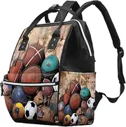 Travel Backpack for Men,Backpack for Women,Basketball Football Baseball,Backpack, F7vc8sxtyaxm, 10.6x7.8x14 in