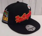Los Angeles Dodgers Baseball Hat Lids x Mitchell & Ness TOPPS Fitted 7 5/8 Black
