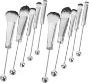 2 Sets Makeup Brush with Handle Blush Loose Powder Eye Makeup Brushes for Women Soft Bristles for Smooth Application Polished Look for Any Occasion