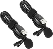 Lavalier Mmicrophone, Compact Mini Collar Clip Microphone Black for SLR Cameras for Mirrorless Camera for Smartphones for Computers