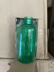 4 oz 120 ml Green Plastic PET Bottle (528 bottles) Free Ship