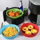 Non-Stick Air Fryer Silicone Liners Reusable Microwave Pad Air Fryer Baking Tray