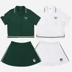 限量新品韓版新款MALBON高爾夫服裝女款夏季運動套裝休閑球服高腰短裙短袖