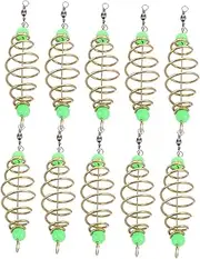 Practical Carp Feeder Baiting Tool Offset Hooks Lure Spring Buckle for Night Fishing in Australia