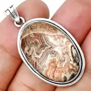 Natural Rosetta Picture Jasper 925 Sterling Silver Pendant Jewelry P-1050