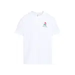 [Casablanca] Casablanca-White Organic Cotton Mountains Waves Screen T-Shirt-Uomo M STAND