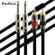 Audio Cables Signal Wire HiFi Dual Male 6.35mm 1/4" Phono Plugs to RCA Connector