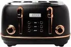Heritage Blac Toaster 4 Slice - Stainless Steel Housing - Retro Looking Toast AU