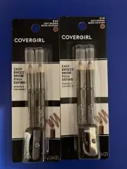 2X Covergirl Eye Brow Pencil 510 Soft Brown Easy Breezy Brow Fill & Define