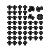 48 Pcs Rubber Grate Feet Rubber Foot Replacements Compatible with GE WB2K101 Gas Range Burner Grate Replace WB02T10461 Black