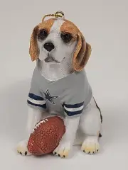 Dallas Cowboys Dog Christmas Ornament Beagle Holiday Football Decor 2017 NOS