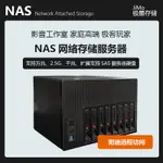 8盤位全新NAS黑群暉I3I5八九代千兆2.5G萬兆網下載網路存儲服務器