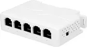 REVODATA 4 Port 90W PoE Extender, IEEE802.3af/at/bt, 10/100 Mbps PoE Repeater 100/250 Meter Extend, Output 30W and 60W(Max) Plug and Play, PoE Amplifier with Wall/DIN Rail Mounting (POE5006)