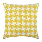 Decorative Throw Pillow Case Yellow 16"x16", Home Decor Cotton - Yellow Belly