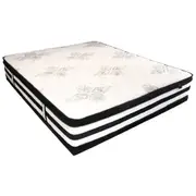Foret Bed Mattress 5 Zone Plush Euro Top Bedding Foam Medium Firm 34cm Single King Single Double Queen King Size