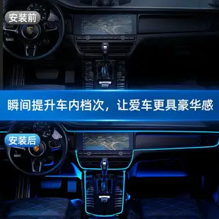 華玉汽車氛圍燈車內飾led燈條usb氣氛冷光線車載用品改裝免接線