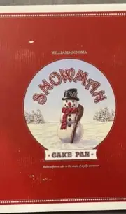 NEW Williams Sonoma Snowman Cake Pan Mold NordicWare with Box