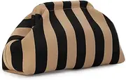 [Emprier] Dumpling Clutch Purse for Women Casual Woven Crochet Handbags Colorblock Clutch Summer Beach Bag