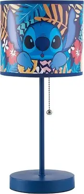 Lilo & Stitch Kids Table Lamp with Pull Chain - Fun Decorative Shade