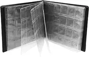 UPKOCH Slot Coin Collection Album PU Commemorative Coin Storage Book for Currency and Stamps Smooth Pages Present for Collectors and Enthusiasts Black