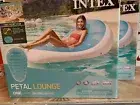 (2) Intex Petal 76x49 Inch Inflatable Floating Lounge Chair Pool Float Lounger